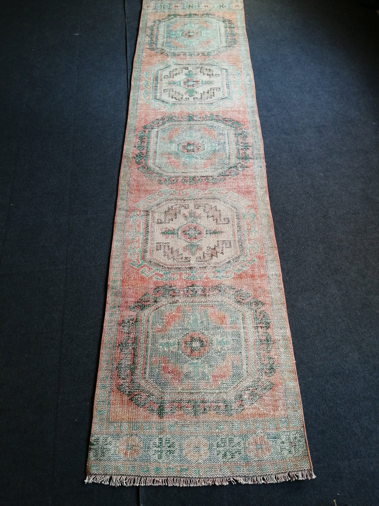 11.6 x 2.10 Oushak Runner Rug Turkish Runner Rug Vintage Runner Rug Hallway Runner Rug Kitchen Runner Rug Wool Runner Rug Wool Oushak Rug