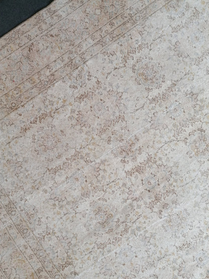 7.5 x 11 Oushak turkish rug large vintage rug, vintage oushak rug, unique handmade rug traditional rug