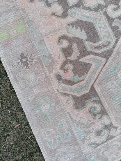 Oushak turkish rug 6x8'10 vintage anatolian rug,unique hand made bohemian rug