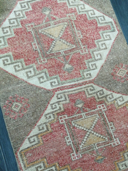 11x2.9 Oushak Runner Rug Turkish Runner Rug Vintage Runner Rug Hallway Runner Rug Kitchen Runner Rug Wool Runner Rug Wool Oushak Rug