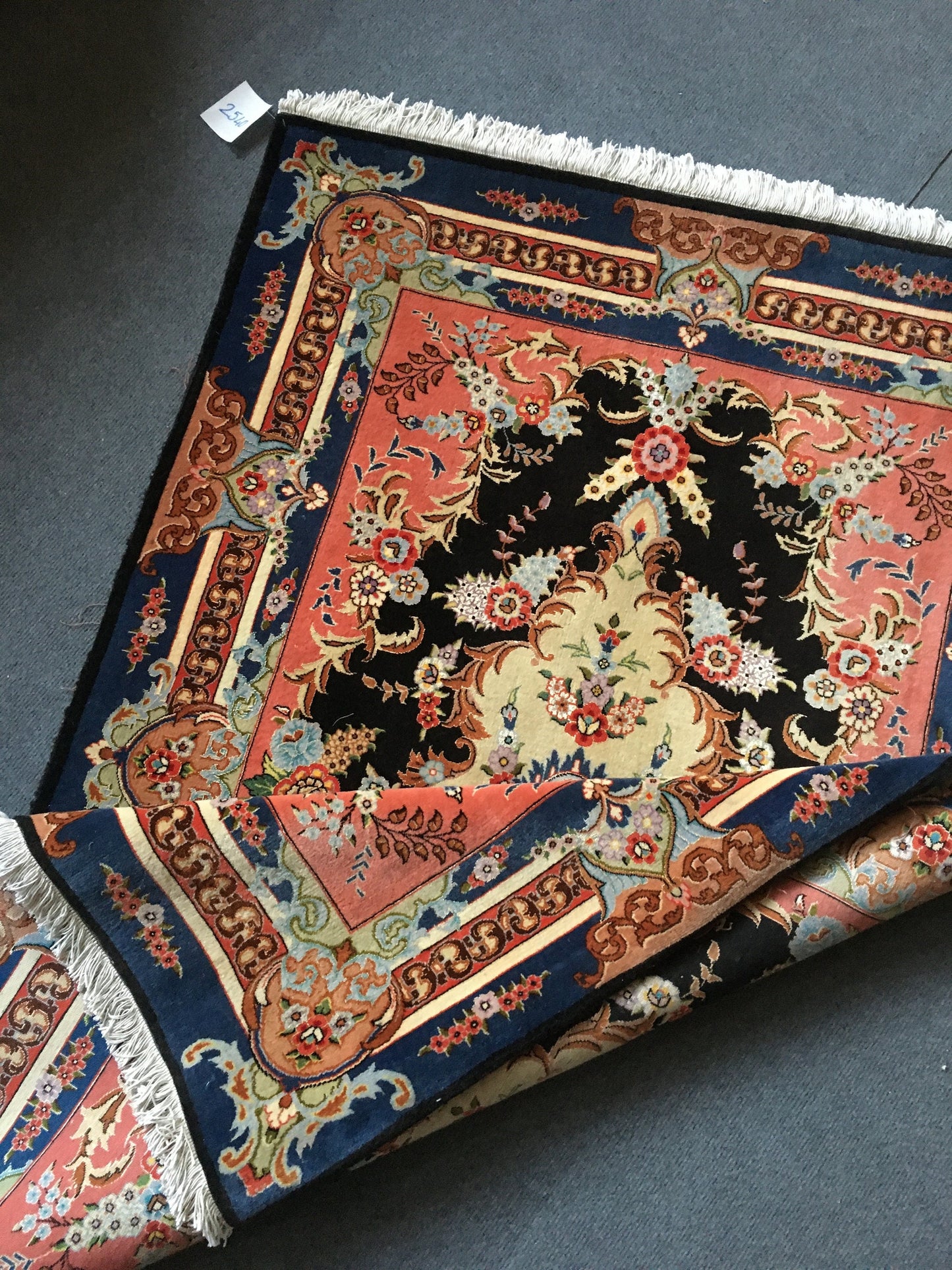 3x5 feet handmade new turkish floral rug, medium size pink wool bedroom rug, middle kitchen floor black rug, laundry rug, living room rugs