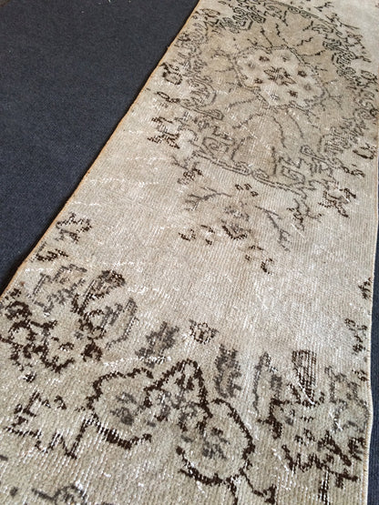 Vintage Rug Runner Turkish Runner  Rug, Boho Runner Rug, Living Room Rug,Oushak Rug Runner Vintage Flooring Hallway Long Run