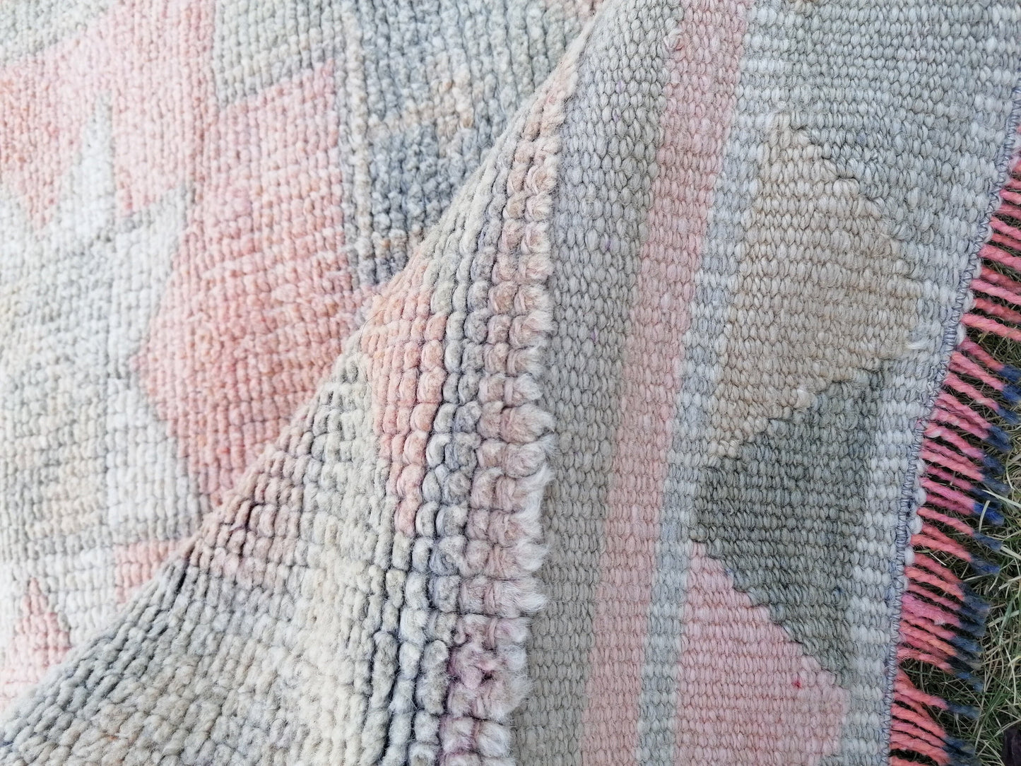 Turkish runner rug,vintage rug,vintage oushak rug 2'10x12'3 wool runner, hand made kitchen rug, hallway runner rug