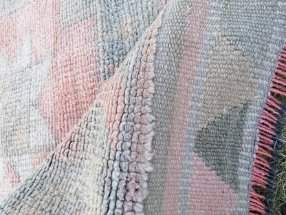 Turkish runner rug,vintage rug,vintage oushak rug 2'10x12'3 wool runner, hand made kitchen rug, hallway runner rug