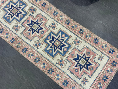 Vintage Persian Runner Rug 2.5 x 10.4 Antique Runner Rug Handmade Runner Staircase Runner Distressed Runner Wool Runner Rug Oriental Runner