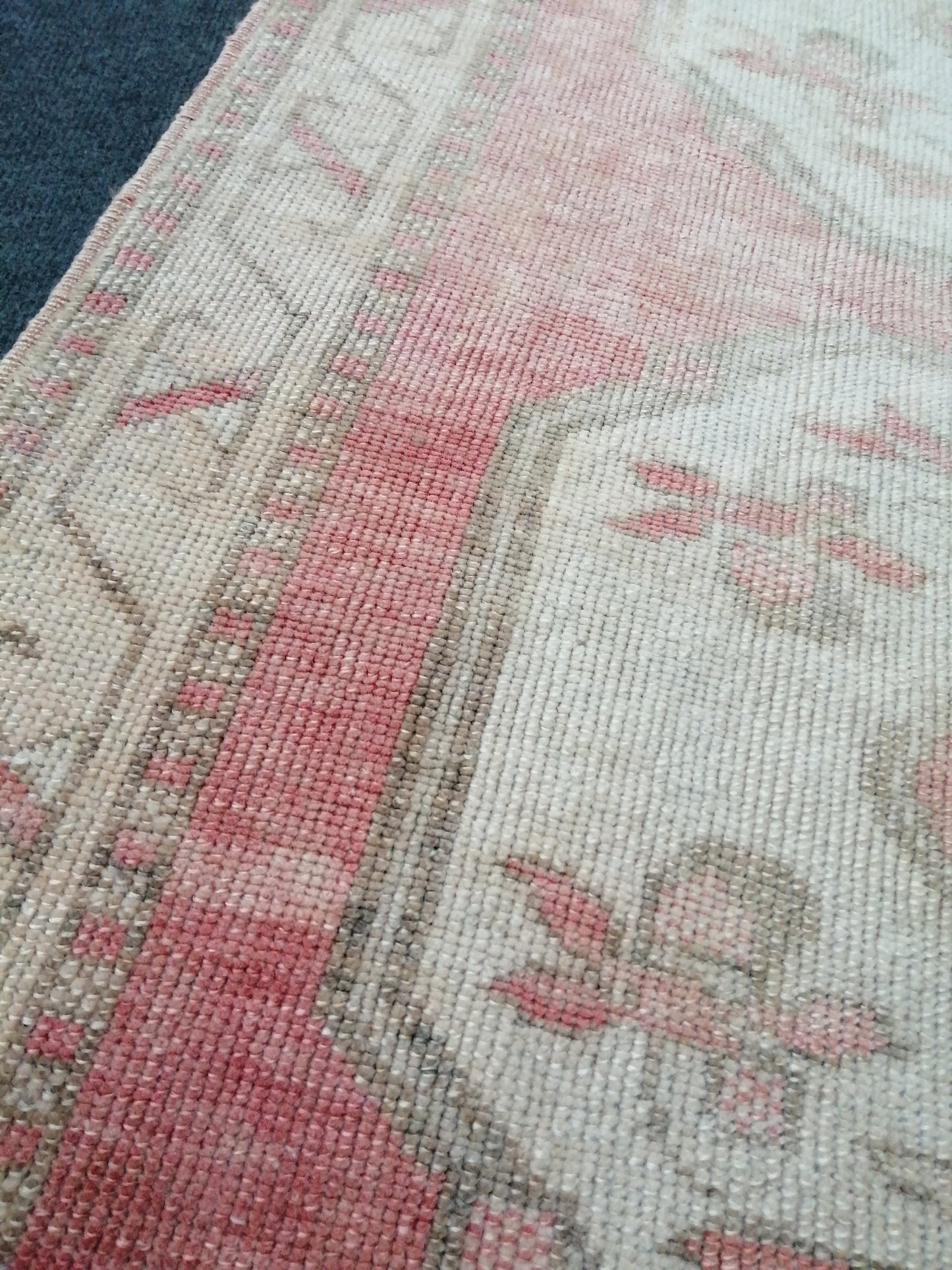 6x3 Oushak Runner Rug Turkish Runner Rug Vintage Runner Rug Hallway Runner Rug Kitchen Runner Rug Wool 3x6 Rug Wool Oushak Rug