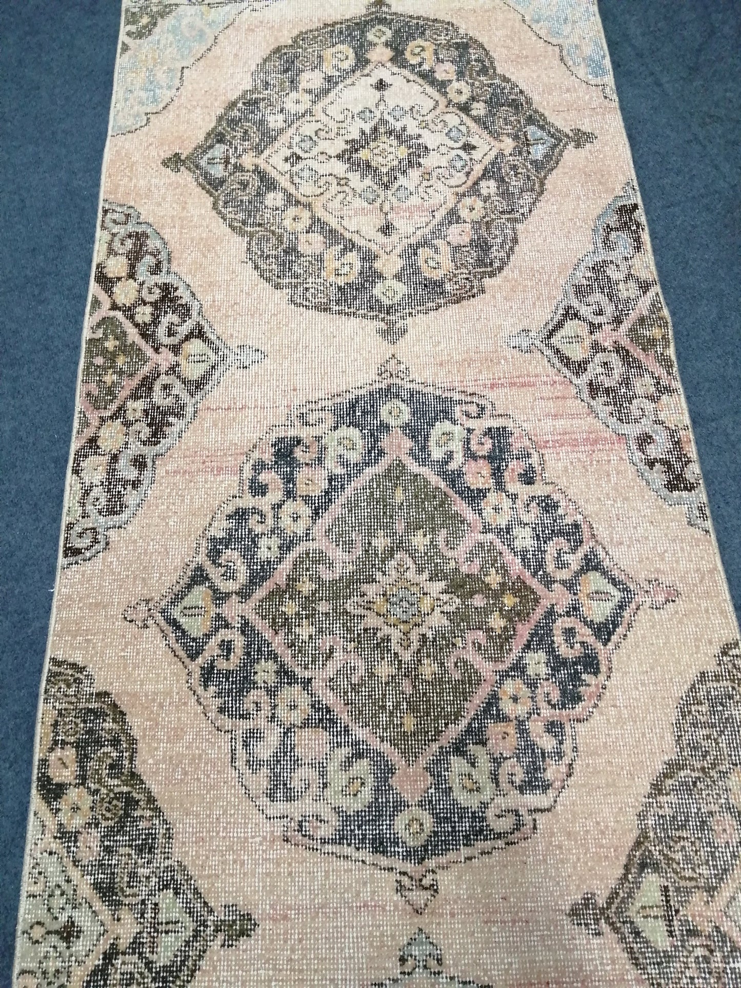 Oushak Runner Rug Turkish Runner Rug 2.6 x 13 Vintage Runner Rug Hallway Runner Rug Kitchen Runner Rug Wool Runner Rug Wool Oushak Rug