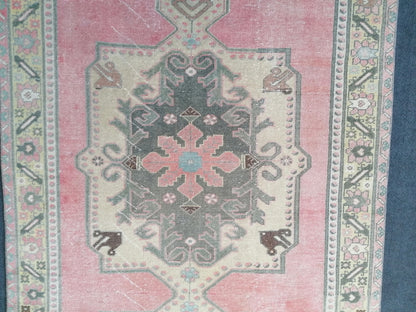 4.8 x 1.3 runner rug, turkish runner rug, vintage runner, kitchen runner, hallway runner rug ,oushak runner