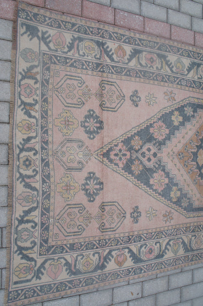 8 x 4 Vintage RUG Turkish Rug , Oushak Rug,Hand woven Rug,Weaving