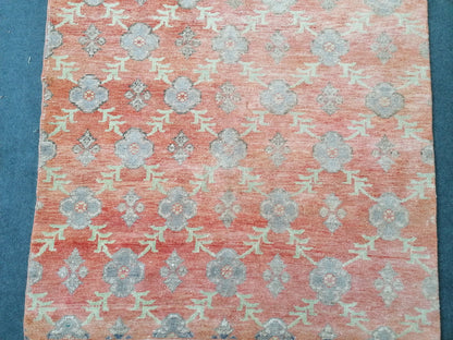 Oushak turkish rug, vintage turkish rug,oushak vintage rug,vintage rug,kitchen rug, vintage anatolian rug,unique hand made bohemian 8'4x4'4