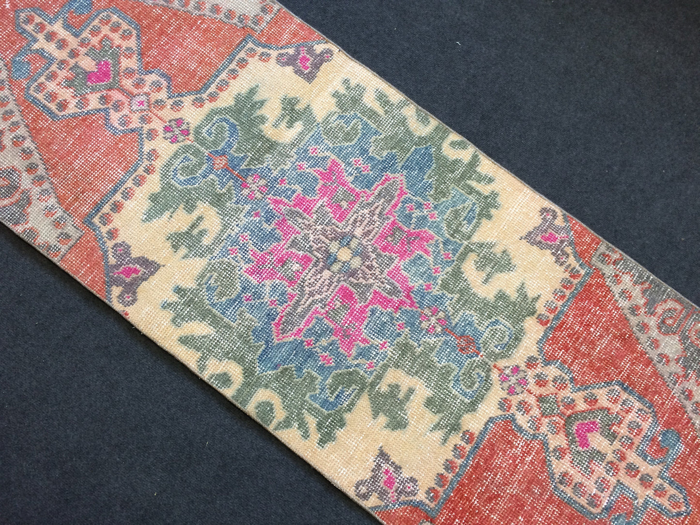 Oushak Runner Rug Turkish Runner Rug Vintage Runner Rug Hallway Runner Rug Runner