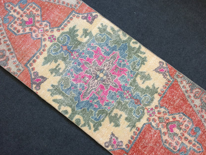 Oushak Runner Rug Turkish Runner Rug Vintage Runner Rug Hallway Runner Rug Runner