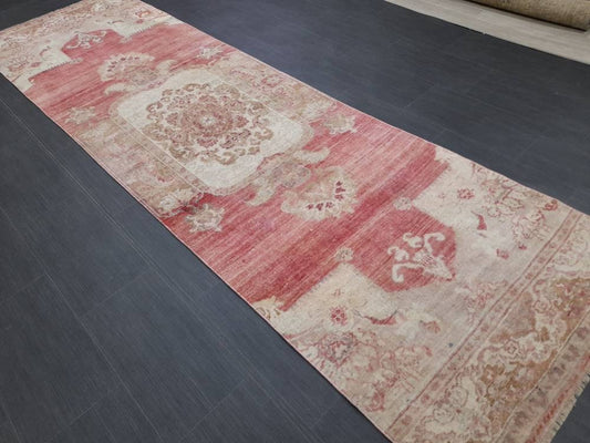 Muted Runner Rug Turkish Runner Rug Vintage 3 x 10.6 Runner Rug Hallway Runner Rug Kitchen Runner Rug Kitchen Wool Runner Rug Hallway Runner