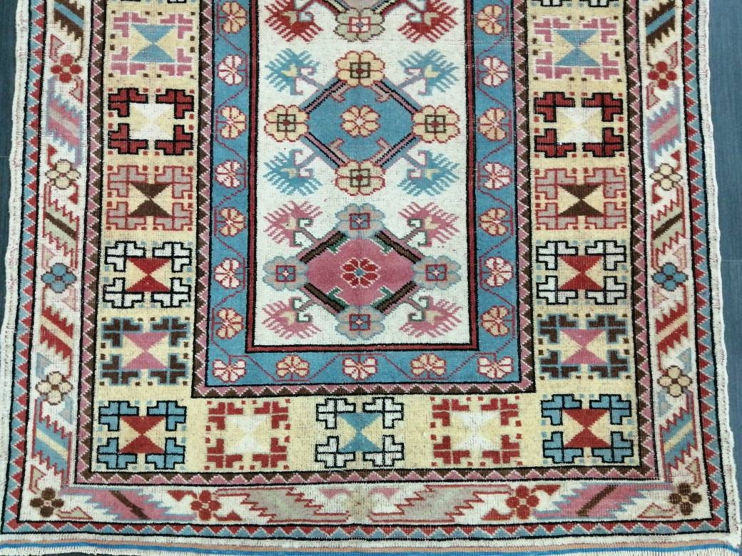 6.4 x 3.9 VINTAGE Rug  Hand Made Runner Rug, Oushak Runner Rug, Rustic Rug, Bohemian Rug, Rug Runner, Turkish Rug, Farmhouse Rug