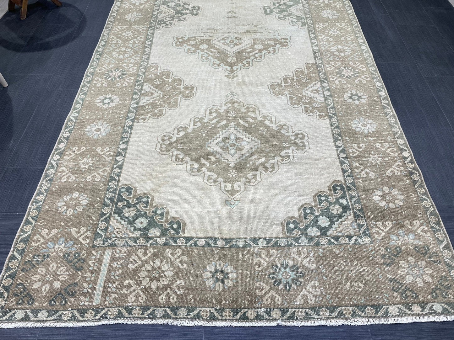 Handmade 5 x 12.4 Runner Rug, Oushak Runner Rug, Turkish Runner Rug, Hand Knotted Runner Rug, Hallway Runner Rug Kitchen Runner Wool Runner