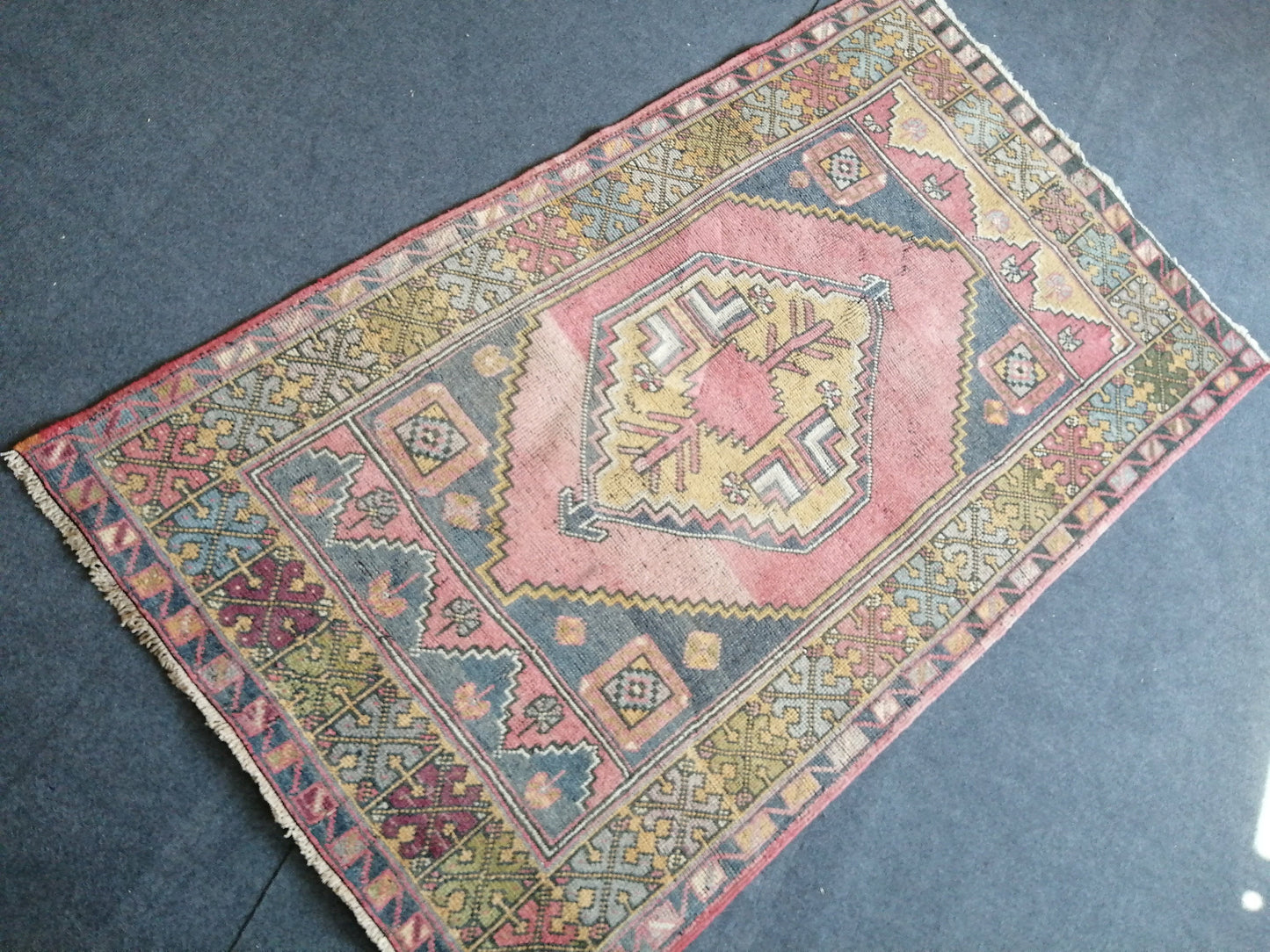 Turkish Rug, Oushak Rug, Oushak Rugs, Wool Oushak Rug, Oushak Runner Rugs, Runner Rug, Vintage Rug, Hand Made Rug