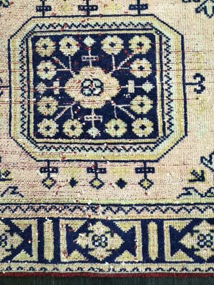 Distressed Turkish Runner Rug 10.3 X 2.4 Vintage Runner Rug Hallway Runner Rug Kitchen Runner Rug Wool Runner Rug Wool Oushak Rug