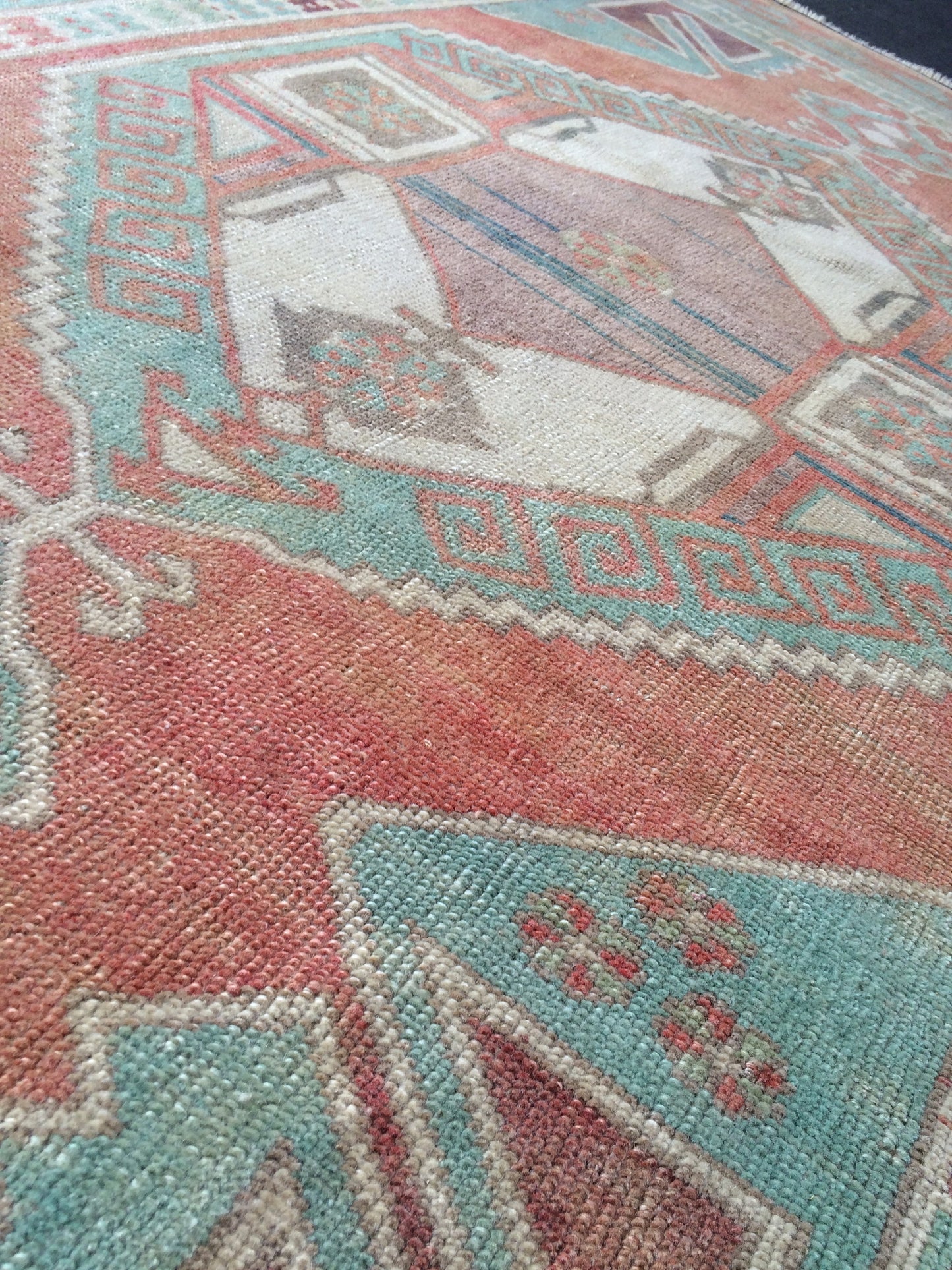 Rugs, Hand Made Rug, Oushak Rug, Turkish Rugs, Bohemian Rug, Oriental Turkish Rug, Farmhouse Rug, Vintage Rug, Wool  Oushak Rug Wool Rugs