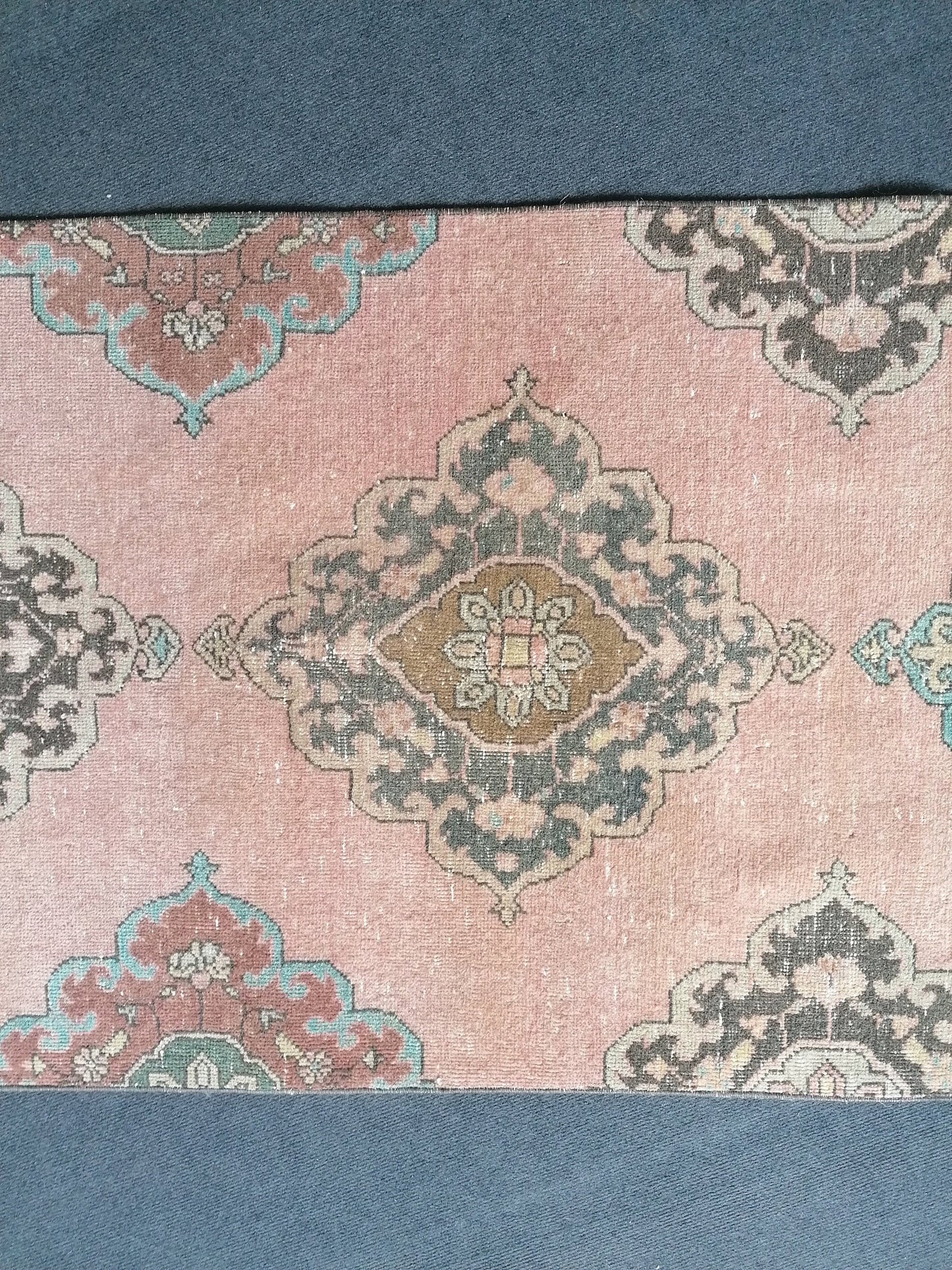 Runner rug 12'4x2'11 vintage wool runner,hallway rug