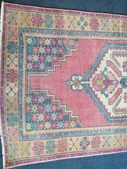 6.2 x 3.5 Rugs, Hand Made Rug, Oushak Rug, Rustic Rug, Boho Rug, Oriental Rug Runner, Turkish Rug, Farmhouse Rug, Vintage Rug, Wool rug