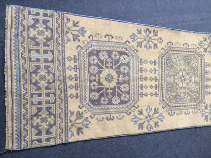 2 8 x 12 Oushak Runner Rug Turkish Runner Rug Vintage Runner Rug Hallway Runner Rug Kitchen Runner Rug Wool Runner Rug Wool Oushak Rug