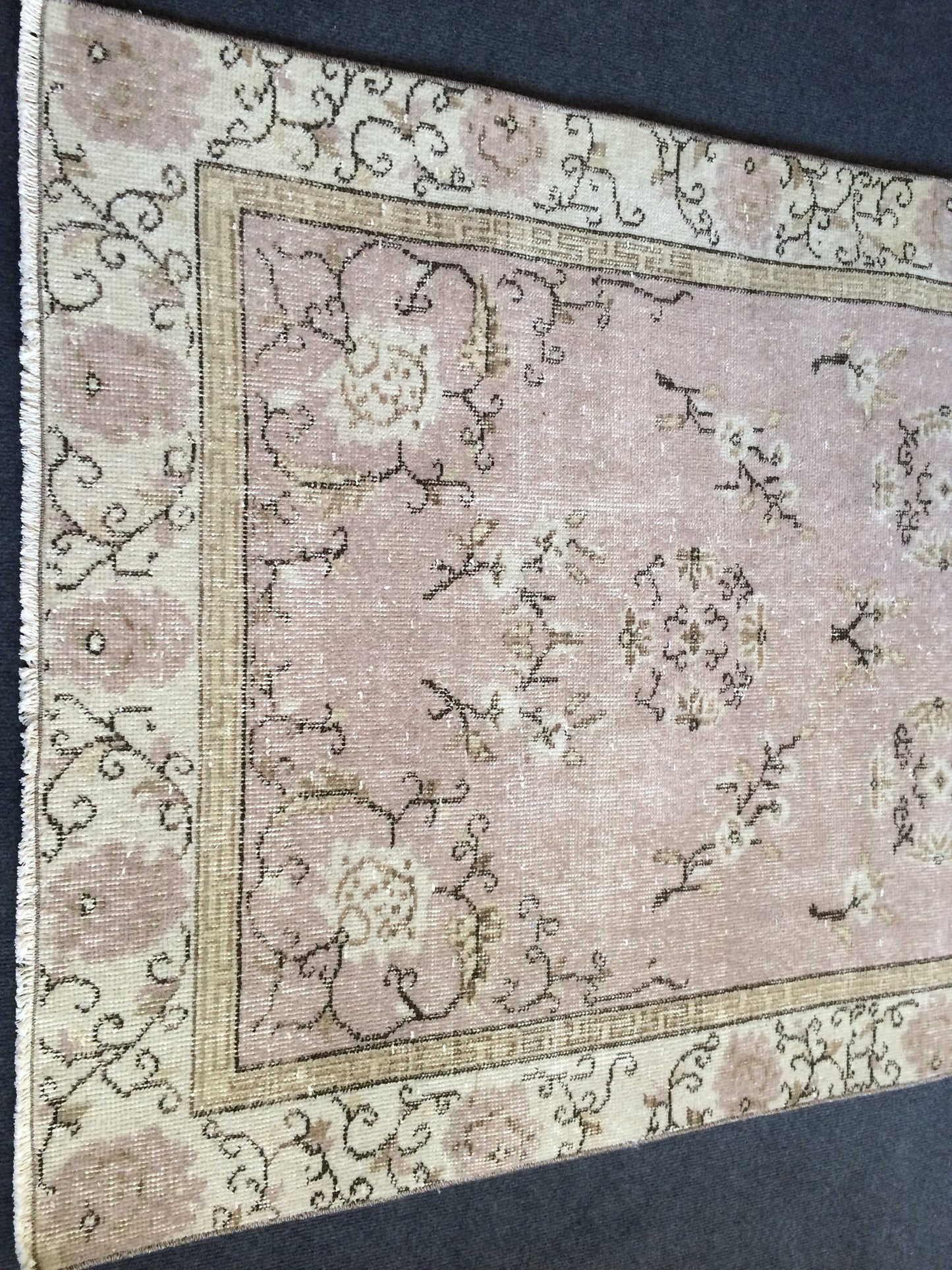 Turkish Rug, Oushak Rug, Rustic Oushak Rug, Wool Oushak Rug, Oushak Runner Rugs, Farmhouse Rug, Vintage Rug, Minimalist Rug, Hand Made Rug