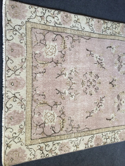 Turkish Rug, Oushak Rug, Rustic Oushak Rug, Wool Oushak Rug, Oushak Runner Rugs, Farmhouse Rug, Vintage Rug, Minimalist Rug, Hand Made Rug