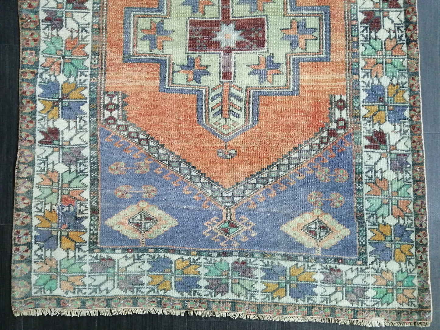 Vintage Rugs, 6.4 x 3.7 Rug, Oushak Rug, Rustic Rug, Bohemian Rug, Turkish Rug, Farmhouse Rug, Vintage Rug, Wool rug