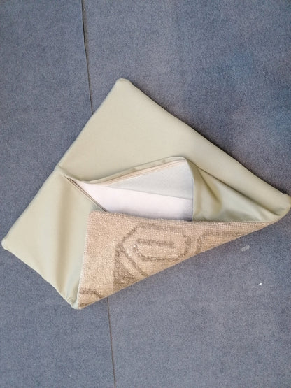 Faded turkish pillow hand made rug, vintage smalls rug, anatalion pillows rug, old pillows team