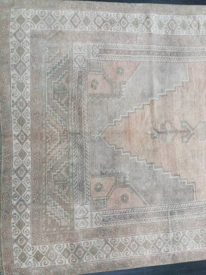 Turkish Runner Rug 4.9 x 11.7 Muted Vintage Runner Persian Hallway Runner Rug Kitchen Runner Rug Oriental Distressed Runner Muted  RUNNER