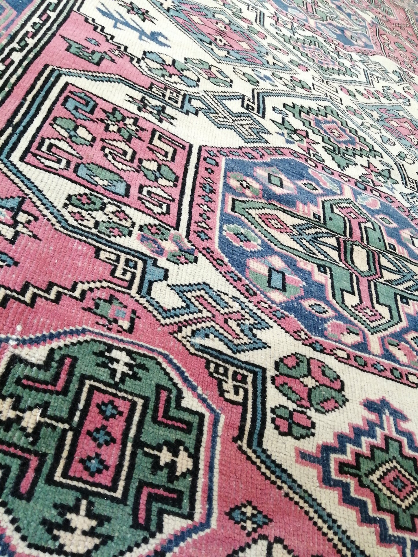 Turkish Rug Oushak 4.4 x 7.7 Rug, Oushak Rugs, Wool Oushak Rug, Oushak Runner Rugs, Runner Rug, Vintage Rug, Hand Made Rug