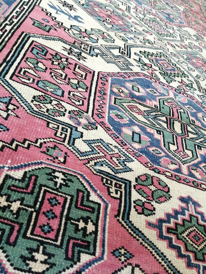 Turkish Rug Oushak 4.4 x 7.7 Rug, Oushak Rugs, Wool Oushak Rug, Oushak Runner Rugs, Runner Rug, Vintage Rug, Hand Made Rug