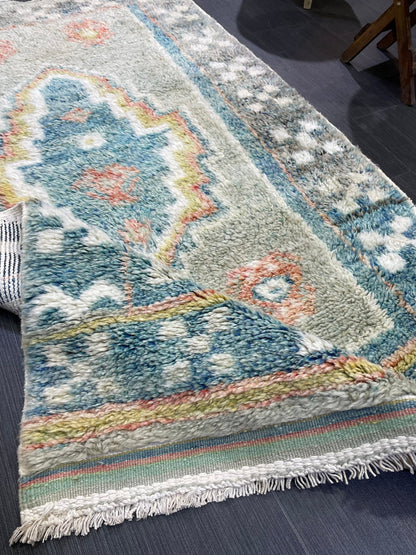 Antique Rug, High Wool Pile 3.5 x 6 Rug,Plush Rug,Handmade Rug,Shaggy Hand Knotted Rug,One Of A Kind Rug, Nomad Rug, Rear Rug