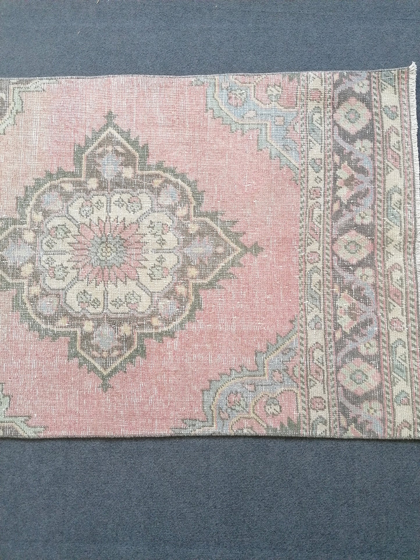 Pastel runner rug, anatolian runner rug,wool rug,hallway runner rug 10'10x2'10 feet