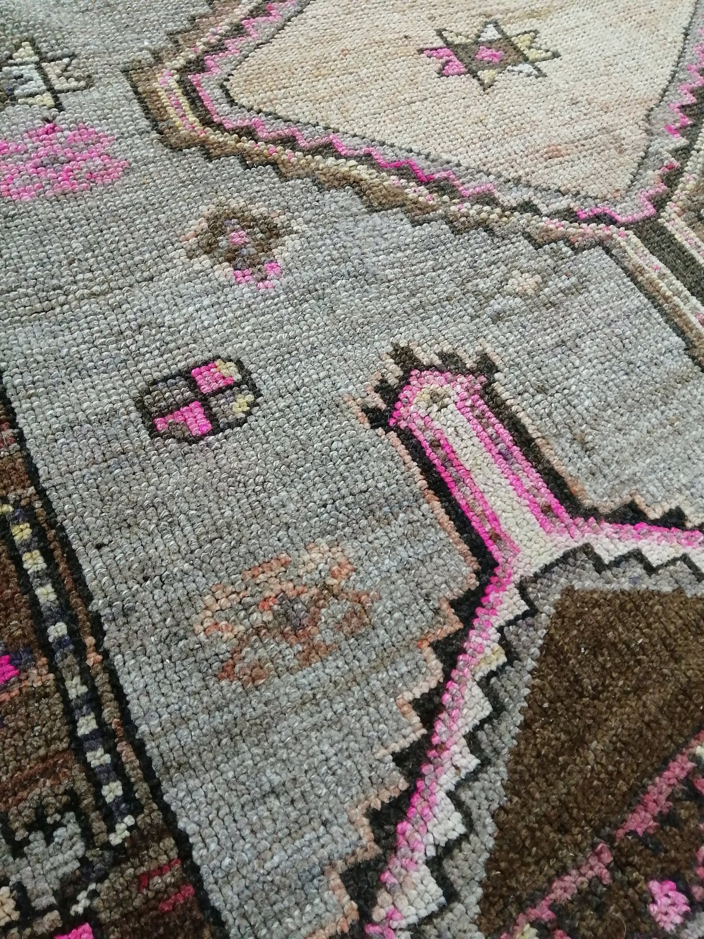 3.8 x 10.4 Oushak Runner Rug Turkish Runner Rug Vintage Runner Rug Hallway Runner Rug Kitchen Runner Rug Wool Runner Rug Wool Oushak Rug