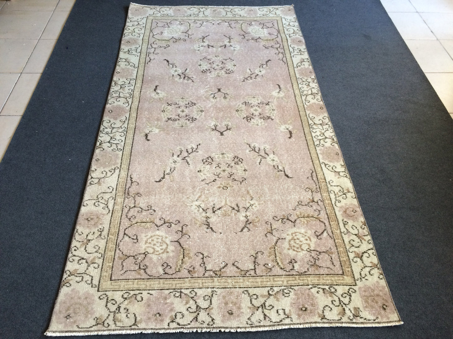 OUSHAK RUG TURKISH Oushak Rug Vintage Rug Vintage Runner Rug Wool Oushak Rug Hand Made Rugs Vintage Turkish Rug