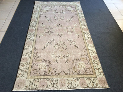 OUSHAK RUG TURKISH Oushak Rug Vintage Rug Vintage Runner Rug Wool Oushak Rug Hand Made Rugs Vintage Turkish Rug