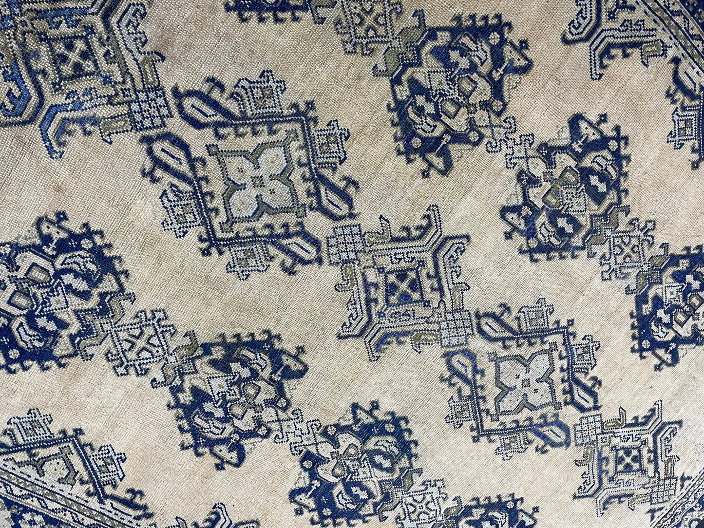 Antique Oushak RUG, Turkish 8.7 x 10.3 Rug, Hand Knotted Rug, Vintage Wool Rug, Oriental Rug Handmade Rug, Persian Rug