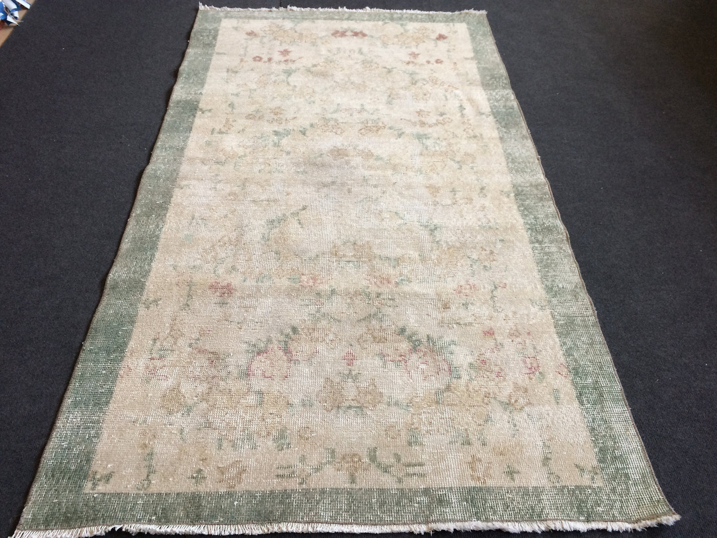 OUSHAK RUG TURKISH Oushak Rug Vintage Oushak Runner Rug Vintage Runner Rug Muted Wool Oushak Rug Hand Made Rugs