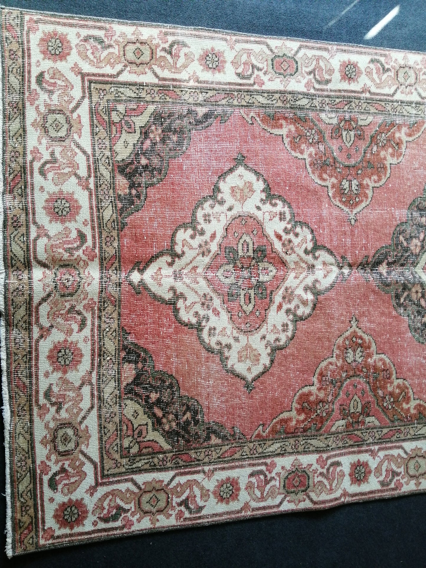 11.9 x 4.8 Oushak Runner Rug Turkish Runner Rug Vintage Runner Rug Hallway Runner Rug Kitchen Runner Rug Wool Runner Rug Wool Oushak Rug