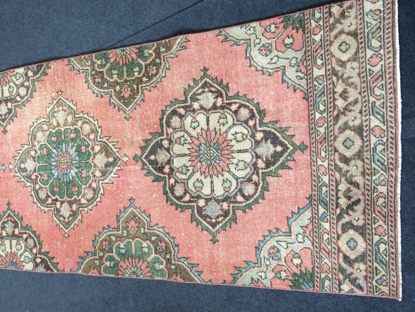 12.3 x 3 Oushak Runner Rug Turkish Runner Rug Vintage Runner Rug Hallway Runner Rug Kitchen Runner Rug Wool Runner Rug Wool Oushak Rug