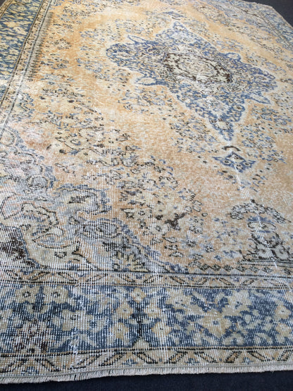 10 x 6.8 Vintage rugs Turkish rug Oushak Rug 7 by 10 Muted Rug