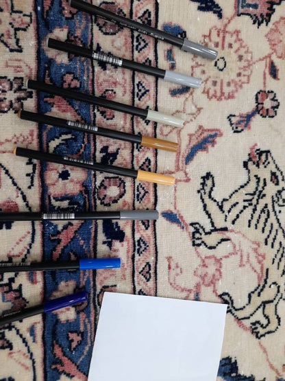 PERSIAN Rug 10 x 13.5 Vintage Oriental Rug Vintage Persian Rug Blue and Cream Rug Fine Knotted Hand Made Rug Turkish Rug Animal Motifs Rug