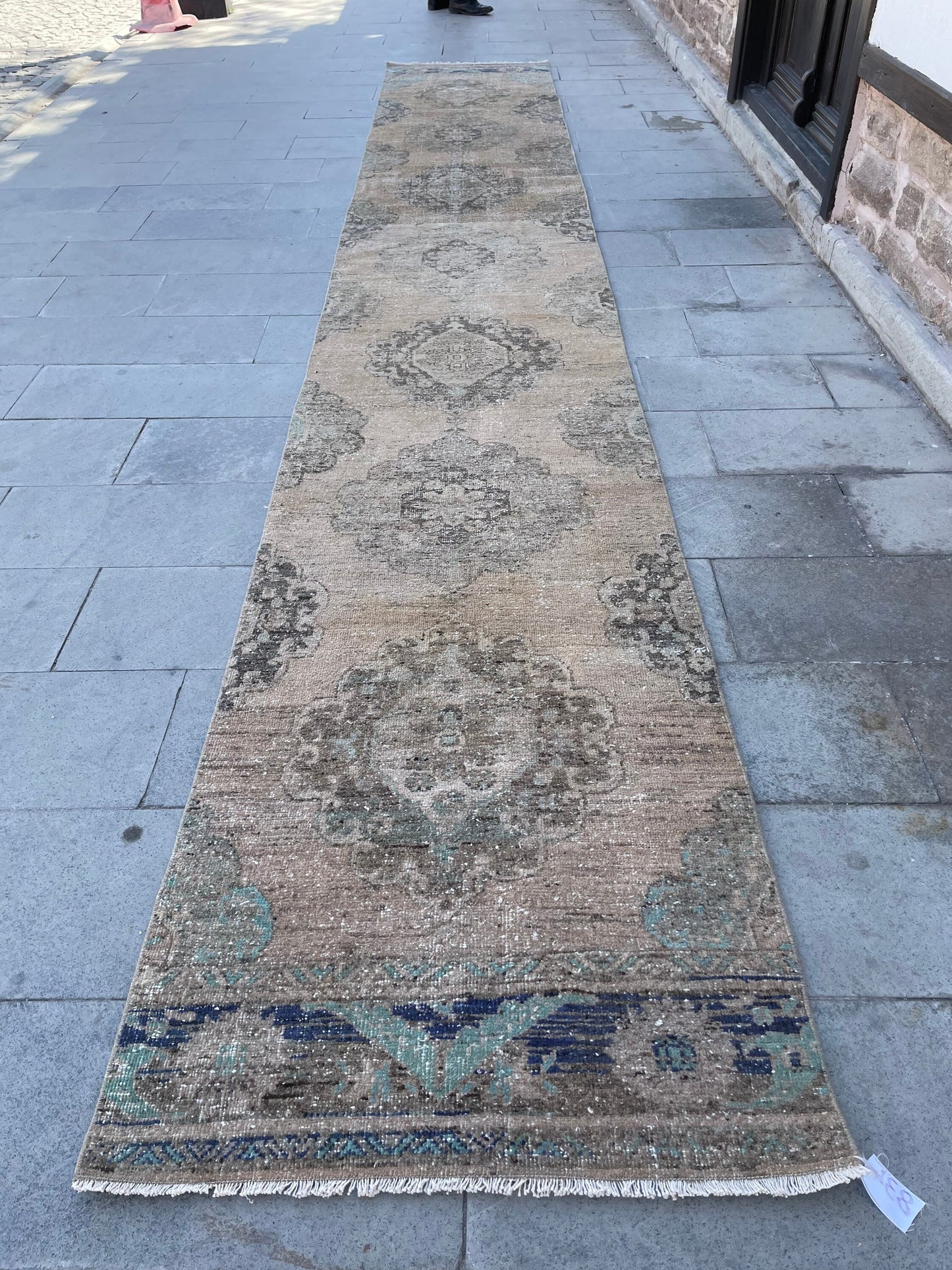 Extra Long Turkish Runner Very Long Oushak Runner Rug 2.8 x 17.8 Vintage Stair Runner Rug XL Oriental Runner Rug Staircase Runner rug