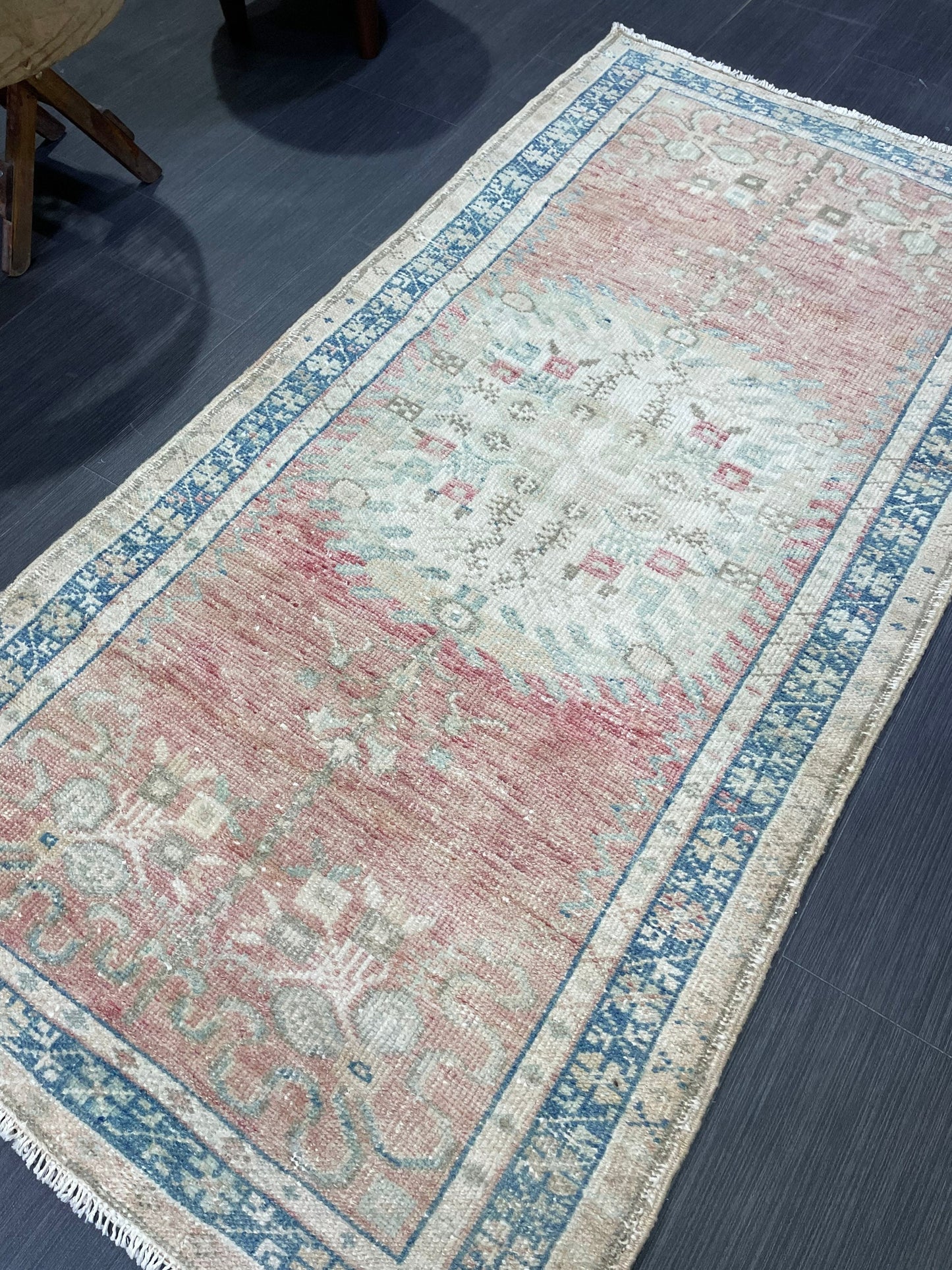 Vintage Rug, TURKISH 2.9 x5.5 Rug,  HANDMADE Rug, Fine Hand Knotted Oushak Rug, Persian Rug Oriental Rug, Quality Rug