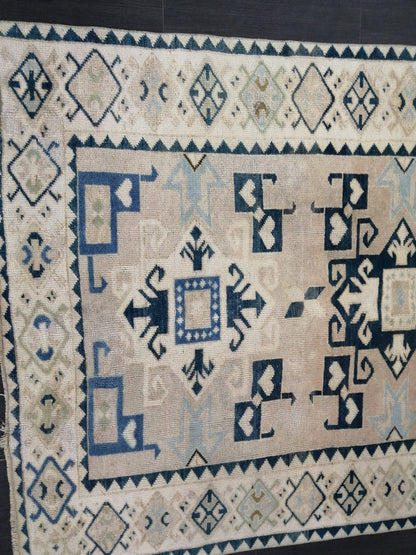 6.8 x 4.4 OUSHAK RUG TURKISH Oushak Rug Vintage Oushak Runner Rug Vintage Runner Rug Wool Oushak Rug Hand Made Rugs Vintage Turkish Rug