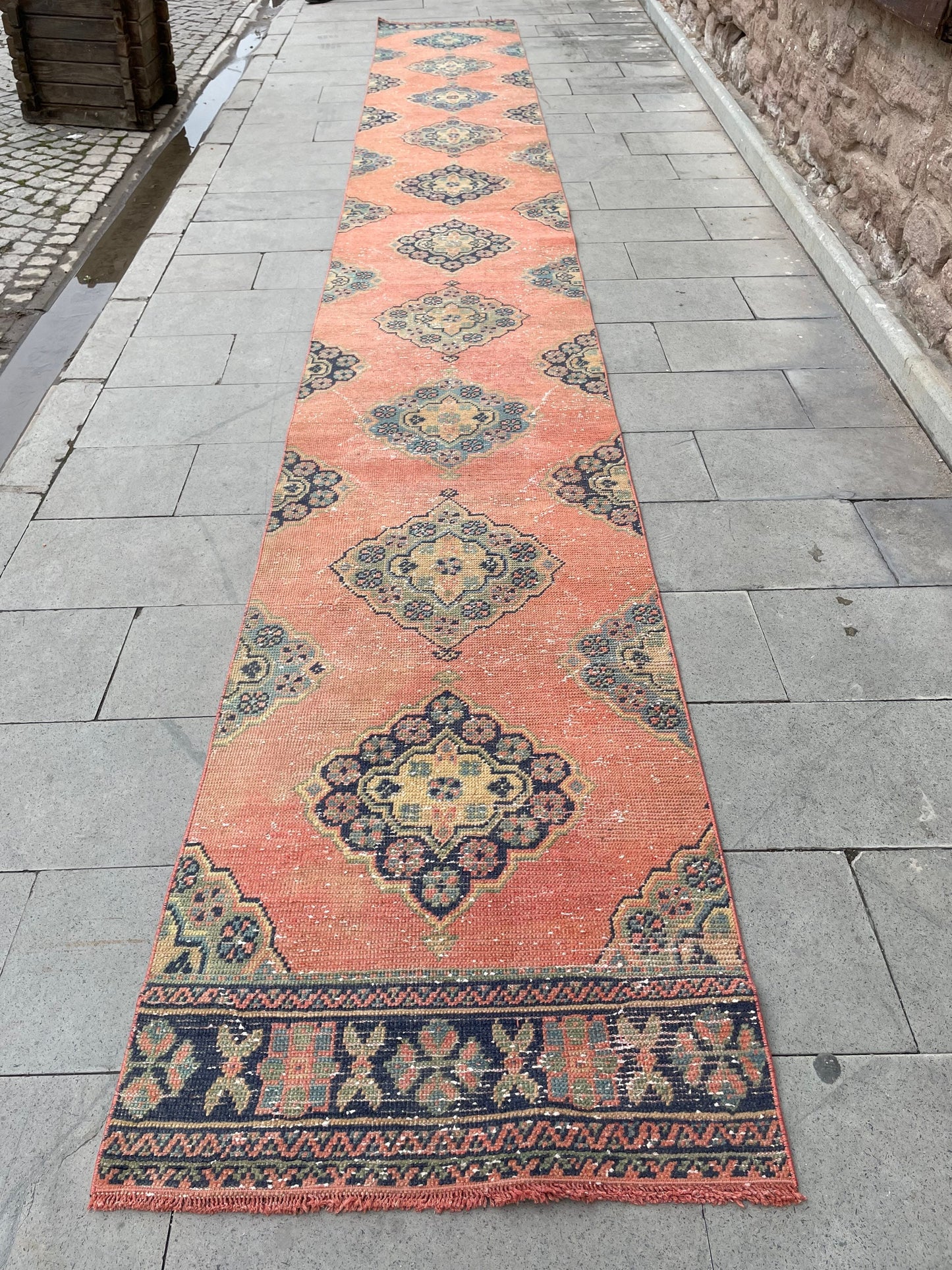 Extra Long OUSHAK Runner Very Long TURKISH Runner Rug 2.7 x 21 ft Vintage Runner Rug Vintage XL Oriental Runner Rug Staircase Runner rug