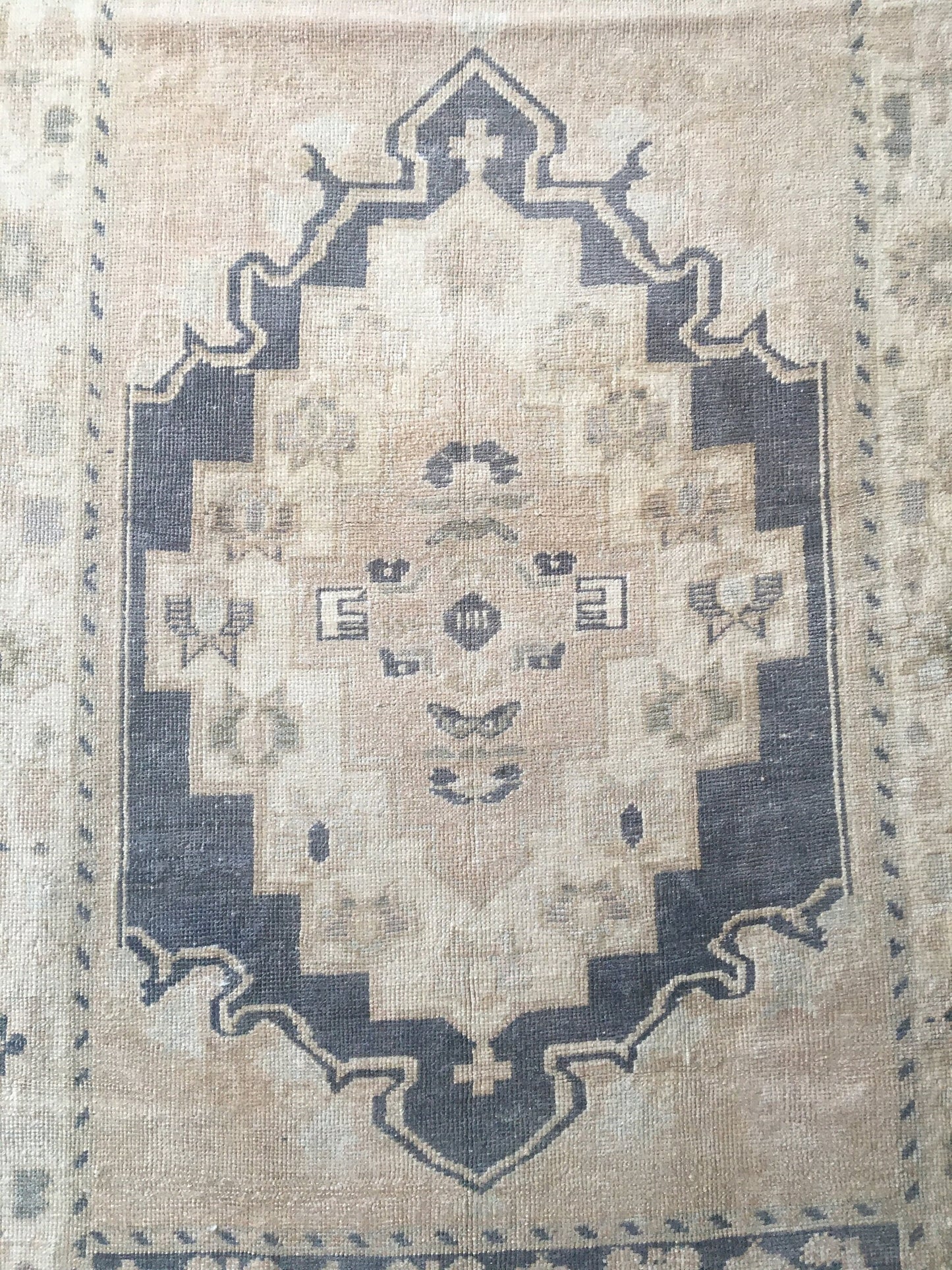 4x6 feet faded color blue turkish living room floor large rug, handmade beige bedroom area wool rug, kitchen wide rug,lounge big size carpet