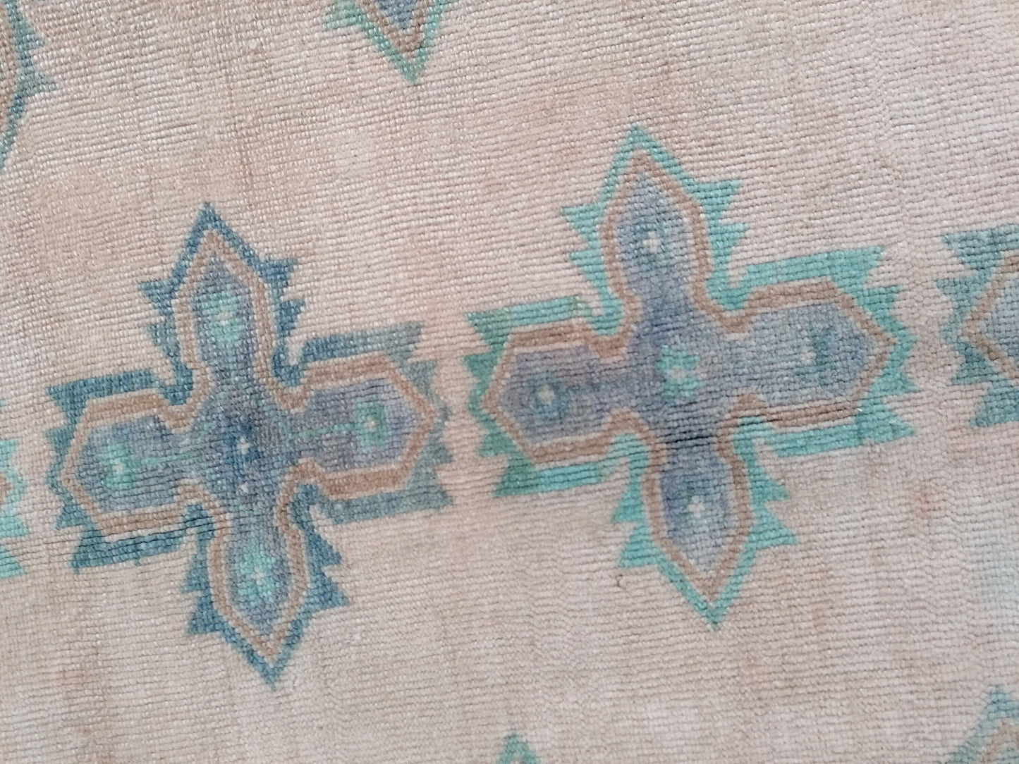 4'10x9 faded vintage turkish runner rug, oushak vintage rug,vintage anatolian rug,unique hand made bohemian