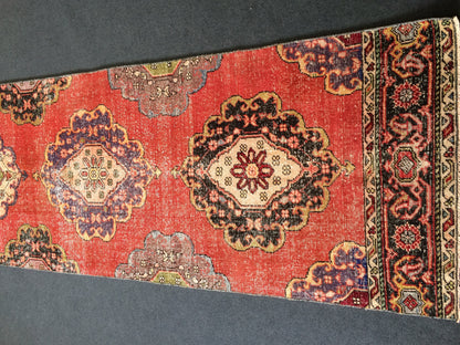 13 x 2.10 Vintage Runner Rug Oushak Runner Rug Turkish Runner Rug  Hallway Runner Rug Kitchen Runner Rug Wool Runner Rug Bohemian Runner